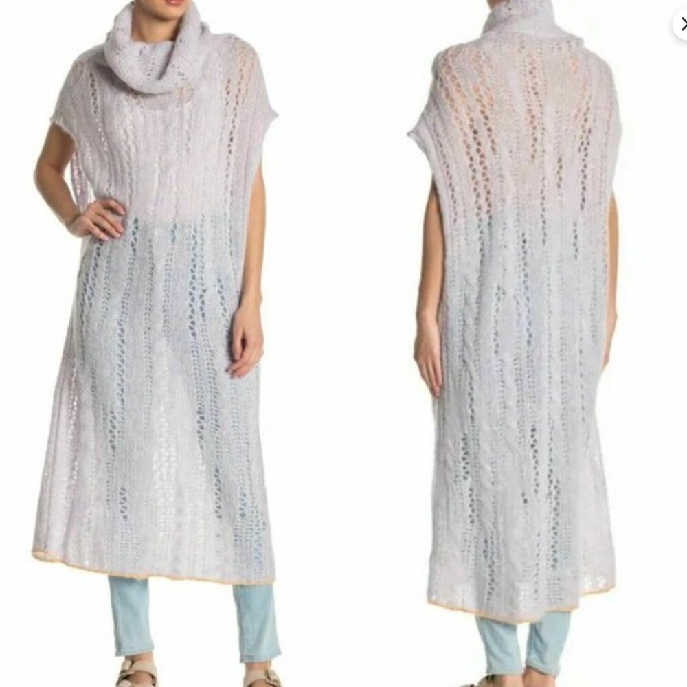 Free People Pirouette Tunic Sugar Cloud Combo